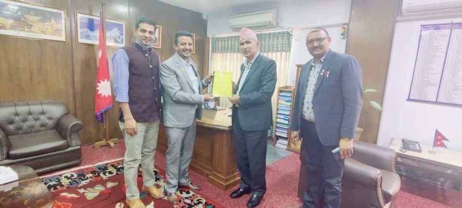 रुपन्देही उद्योग संघले बुझायो विभिन्न मन्त्रालय र विभागमा १५ औं राष्ट्रिय औद्योगिक प्रदर्शनीको प्रस्ताव पत्र