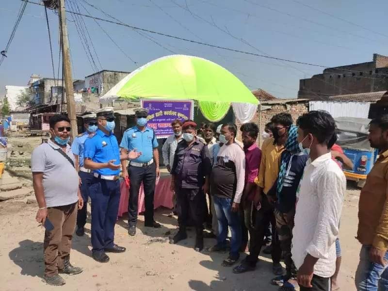 ट्राफिक प्रहरी द्वारा कृष्णनगरमा नागरिक सहायता कक्ष स्थापना