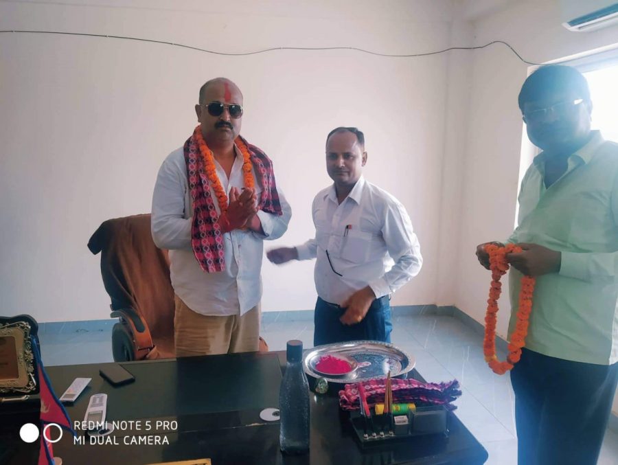 नगर प्रमुख रजत शाह द्वारा पदभार ग्रहण Gandakiaaja