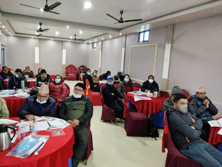 सम्भावित महामारीको पूर्व तयारी विषयक प्रशिक्षण