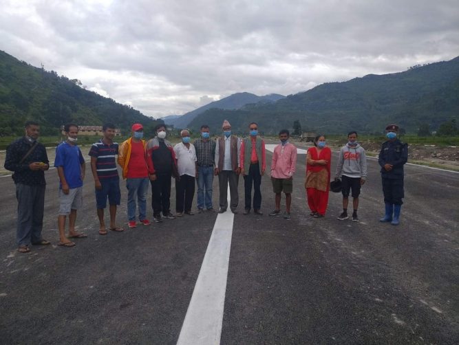 देवल विमानस्थल भदाै २५ गते भित्र हस्तान्तरण हुने तयारीमा