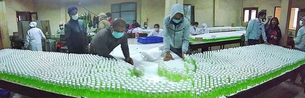 कोभिड महामारी : वर्षदिनमै खुले २६ स्यानिटाइजर उद्योग