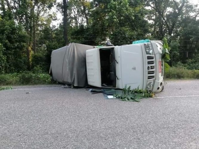 नवलपुरको अरुणखोलामा सवारी दुर्घटना , एक  घाइते