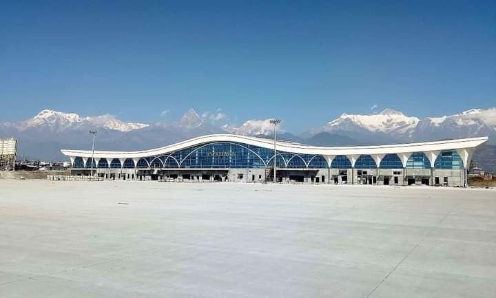 पोखरा विमानस्थलको काम ६८ प्रतिशत काम सम्पन्न, ४० मिटर डाडाँ काट्नु पर्ने